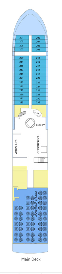 维多利亚凯璇号游轮第4层甲板图片