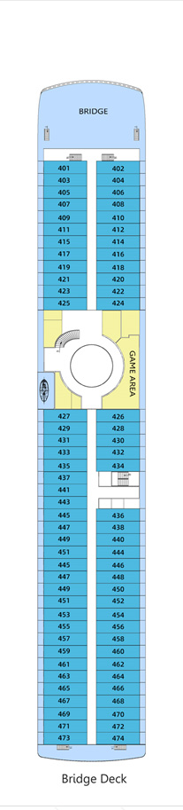 维多利亚凯璇号游轮第3层甲板图片