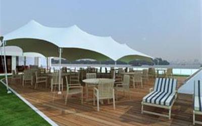 长江黄金七号游轮游轮黄金7号游轮露天烧烤吧